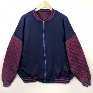 Quilted Zip Up Fleece Jacket